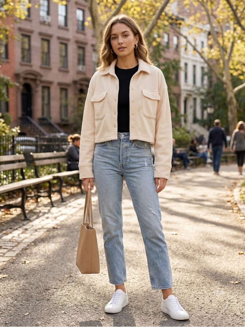 twik Cream Teddy Jacket
